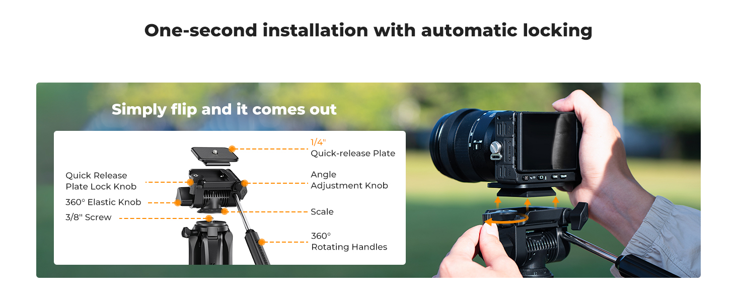 K&F Concept Camera Smartphone Tripod
