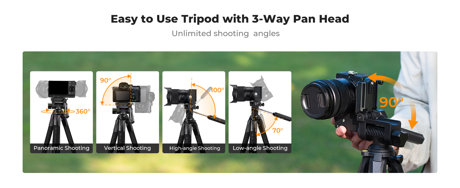 K&F Concept Camera Smartphone Tripod